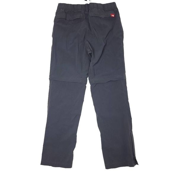 North Face Pants Mens Medium Gray Elastic Waist Convertible Hiking Nylon Stretch - Picture 7 of 8